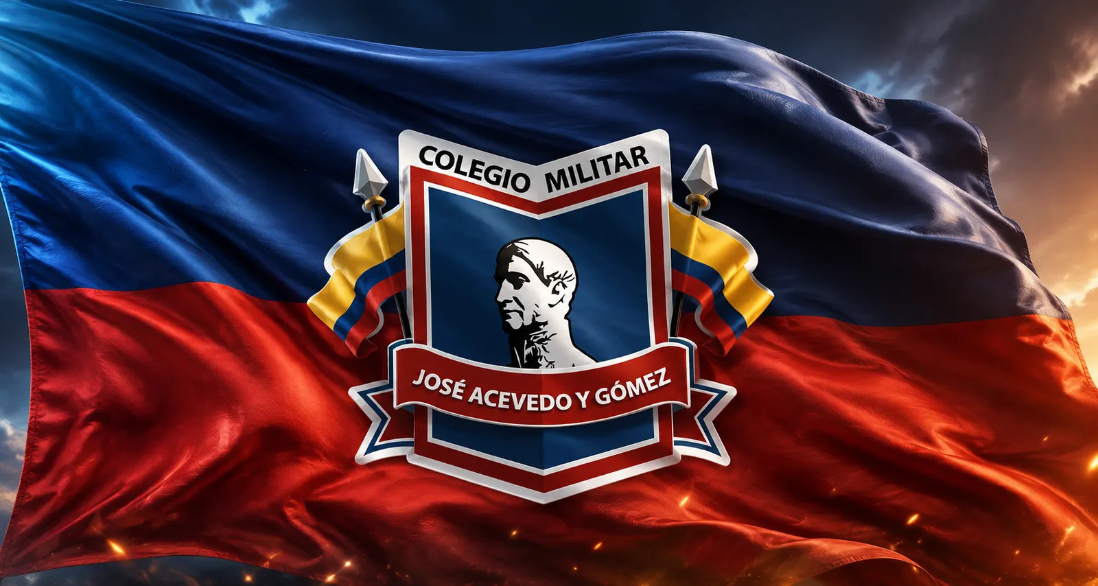 Bandera del Colegio Militar José Acevedo y Gómez